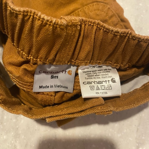 Carhartt Duck Canvas Dungaree Carpenter Pants Size 9m Unisex - Picture 3 of 3